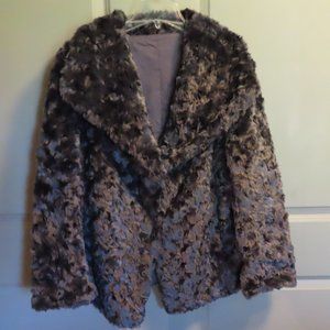 T Tahari Faux Fur Reversable Jacket